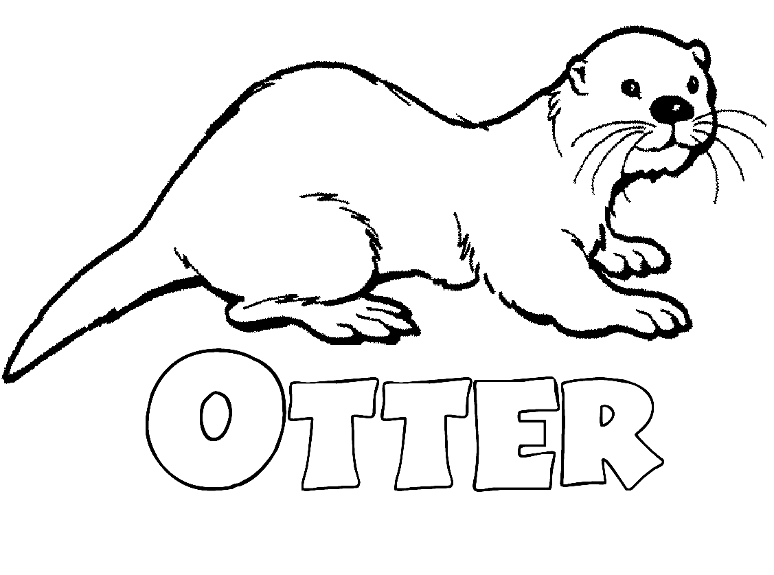 Coloring Pages Of Otters Coloring Pages