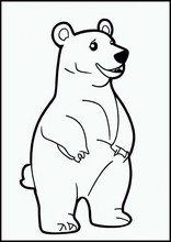 Coloring Pages Polar Bears Animals L0