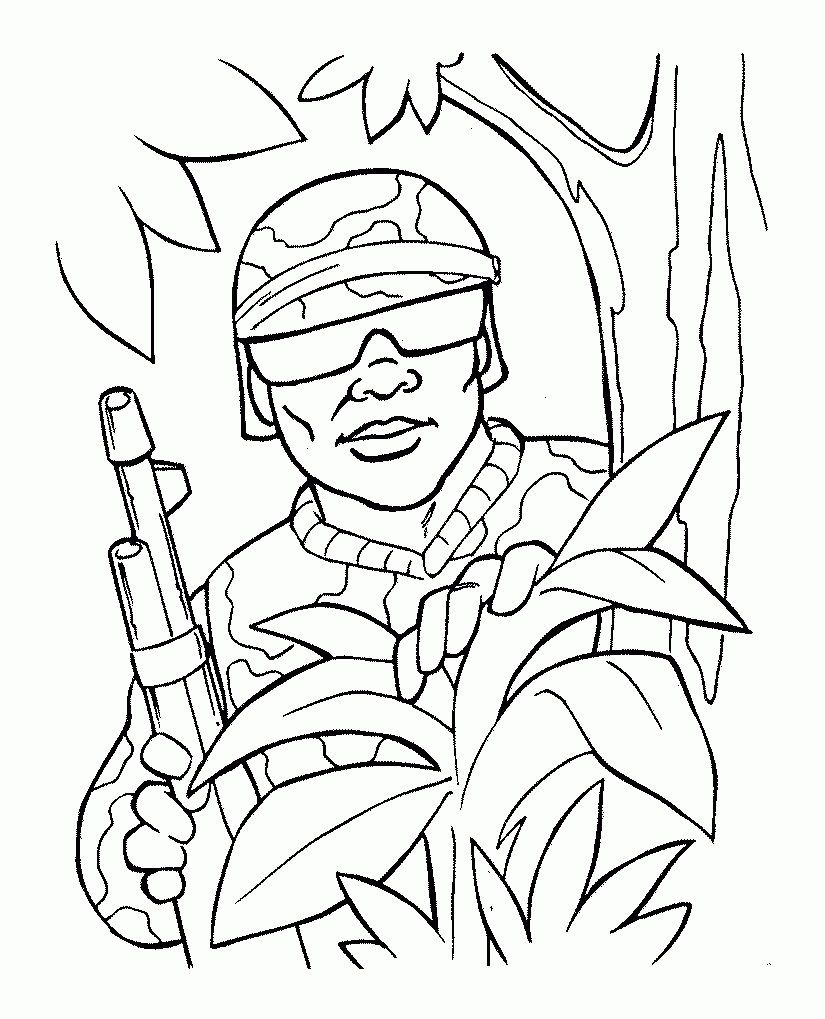 Coloring Pages Soldier Coloring Home