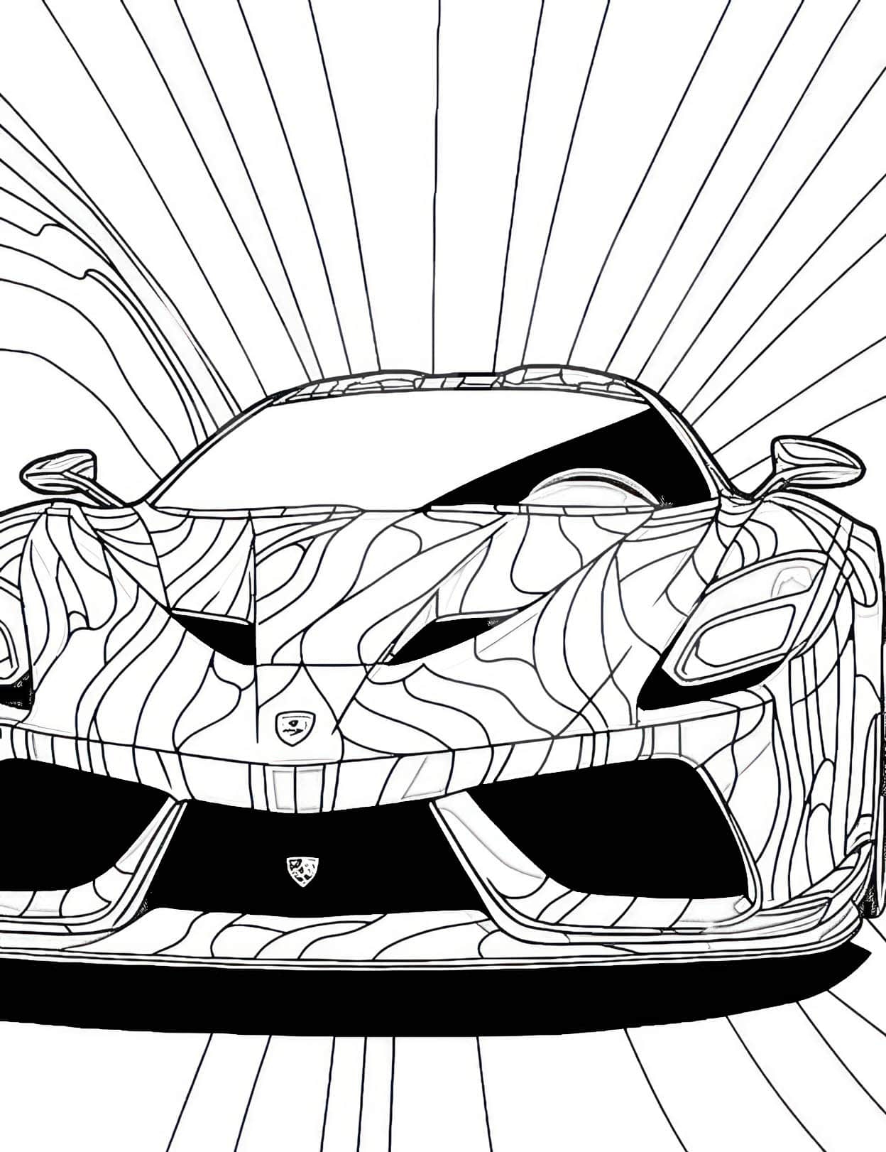 Car Coloring Pages For Adults