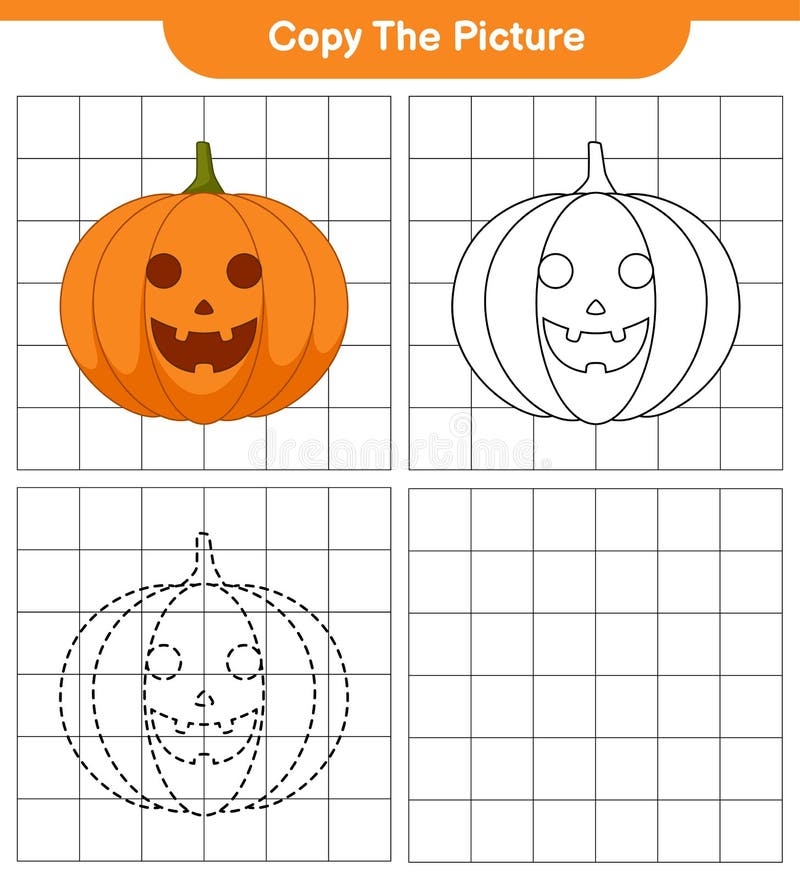 Copy The Picture Trace And Color Educational Children Game Printable 