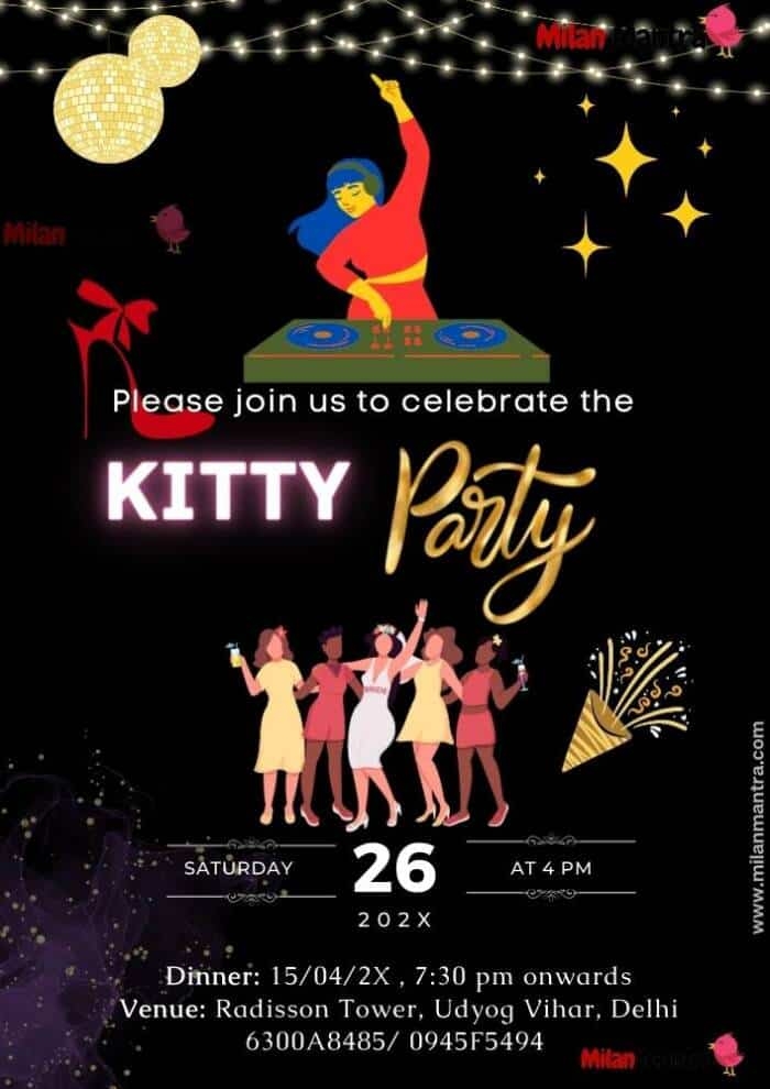 Couple Kitty Invitation Design And Templates 2025