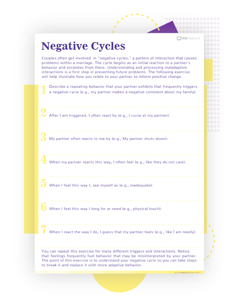 Couples Therapy Worksheets Worksheets Library