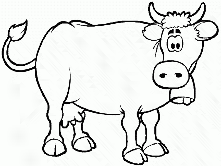 Cow Printable Coloring Pages Coloring Home