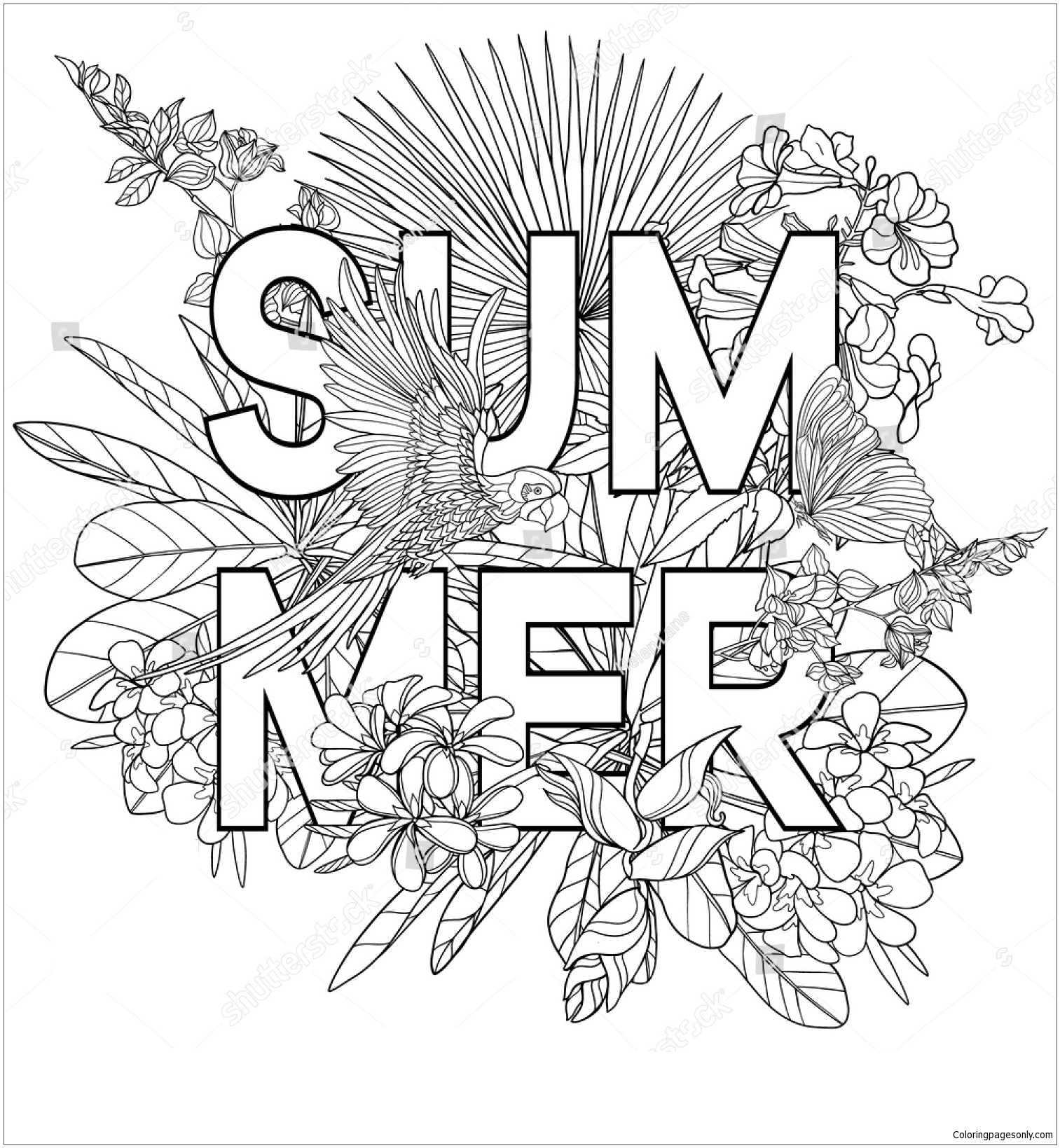 Coloring Pages Of Summer