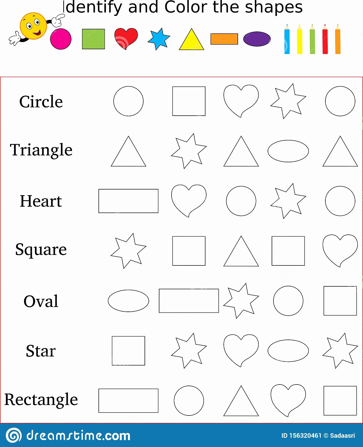 Create Your 30 Effectively Identify Shapes Worksheet Kindergarten 