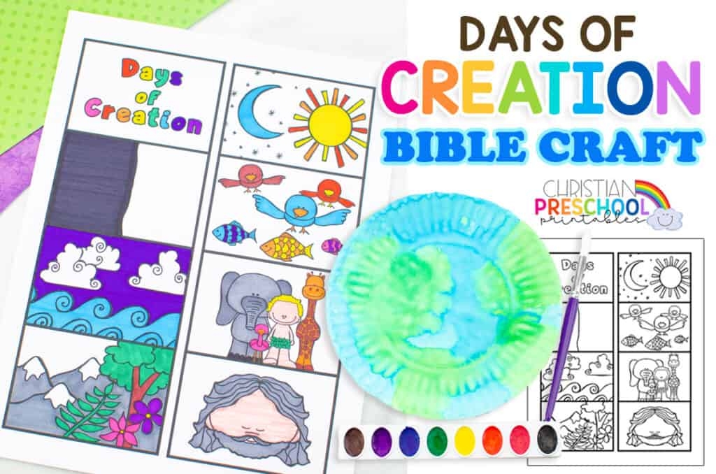 Creation Crafts Activities Christian Preschool Printables