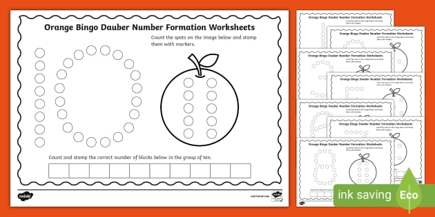 Creative Bingo Dauber Worksheets For Engaging Learning