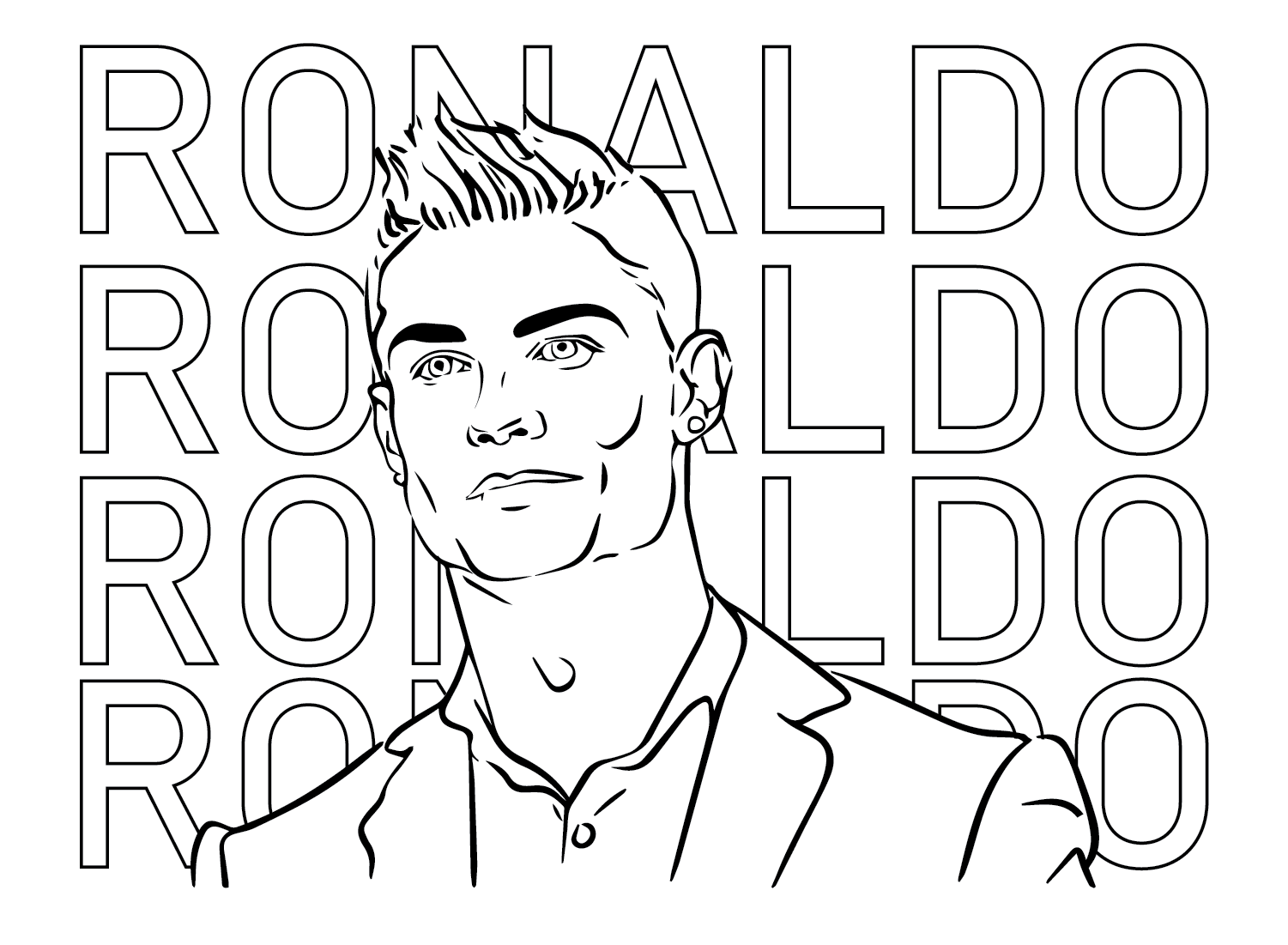 Cristiano Ronaldo Jersey Coloring Pages Cristiano Ronaldo Coloring 