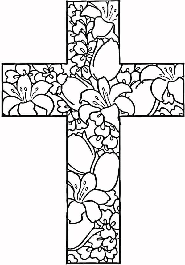 Cross Coloring Pages Printable Coloring Pages