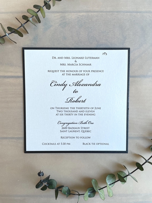 Cultural Jewish Wedding Invitations