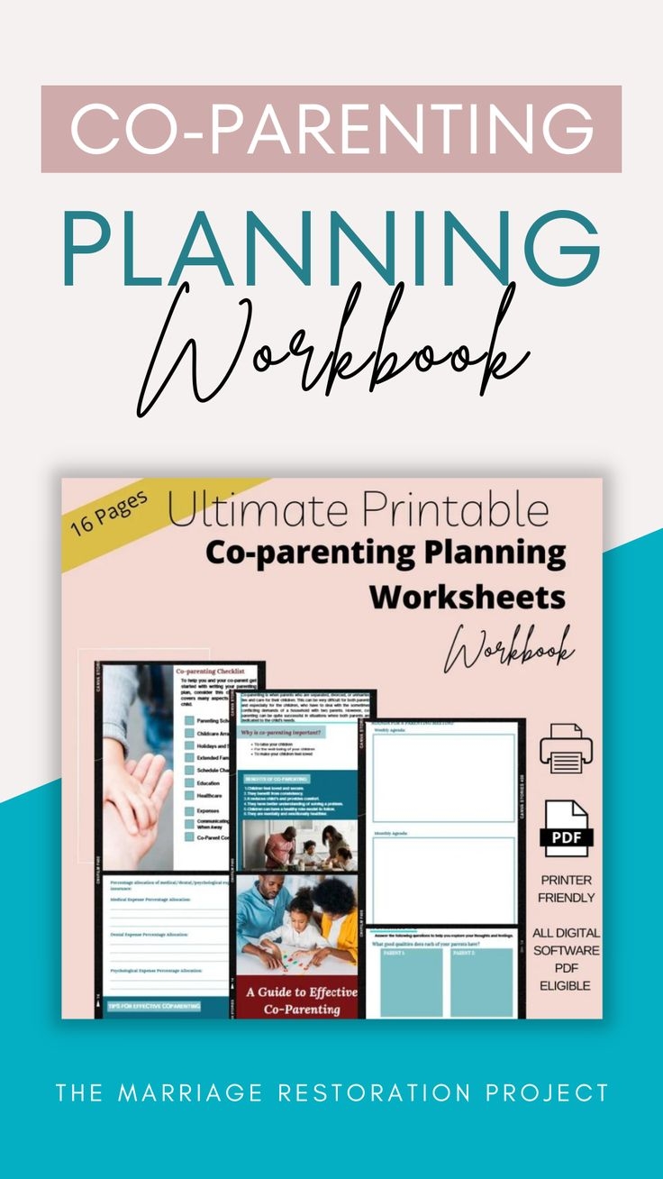 Custody Binder Printable Co parenting Planning Worksheets Co parenting