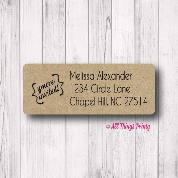 Custom Matte Invitation Etsy