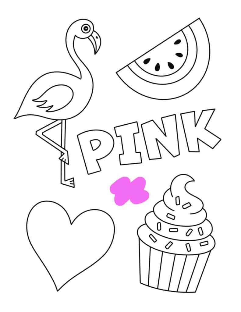 pink worksheet