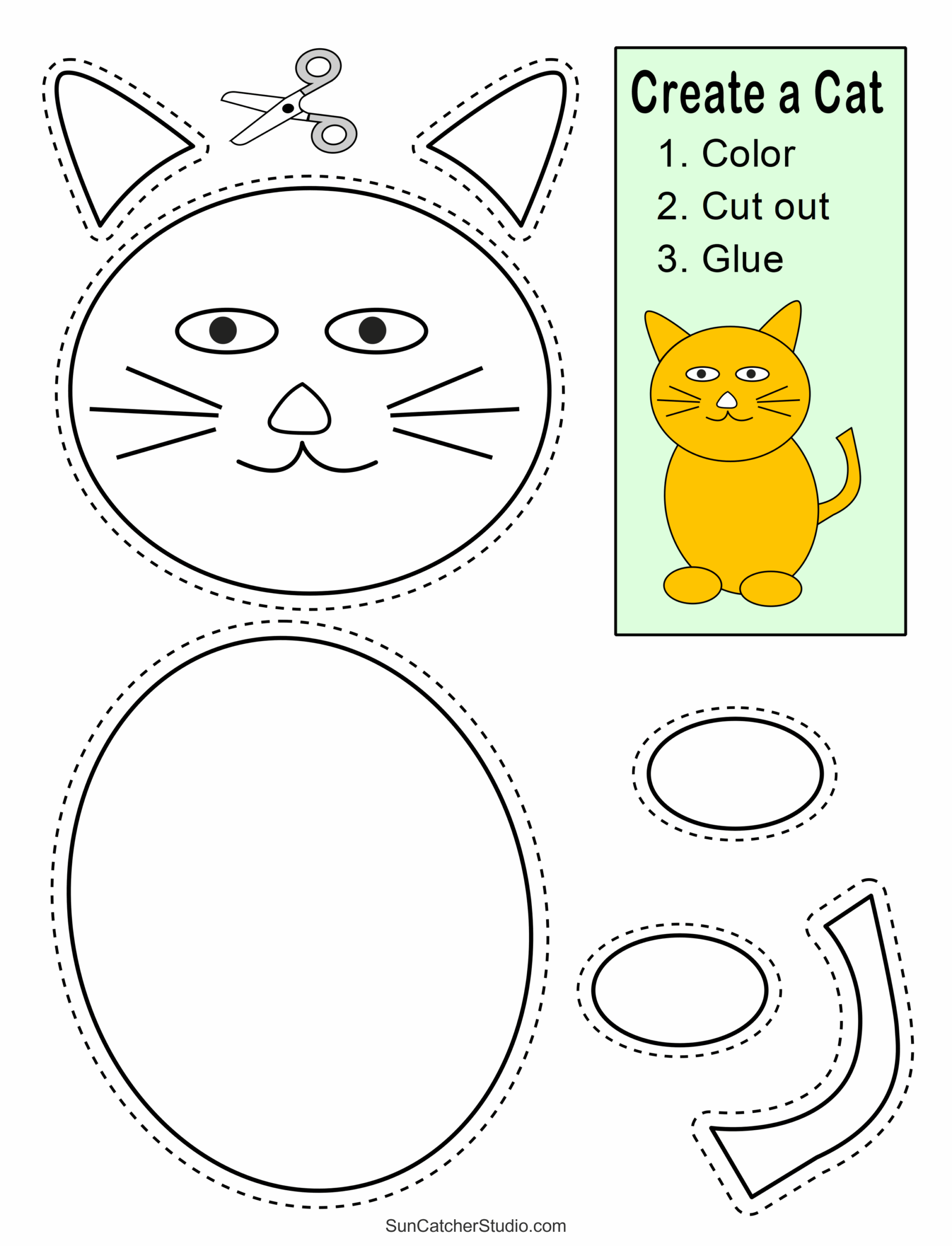 cut and paste activities for 4 year olds printable