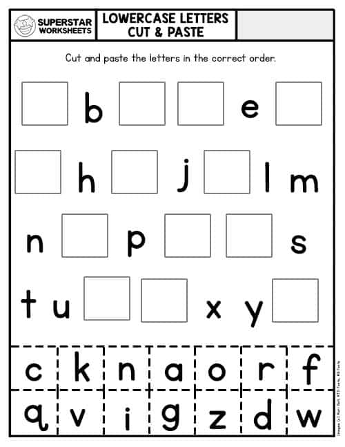 Cut And Paste Worksheets Superstar Worksheets Worksheets Library