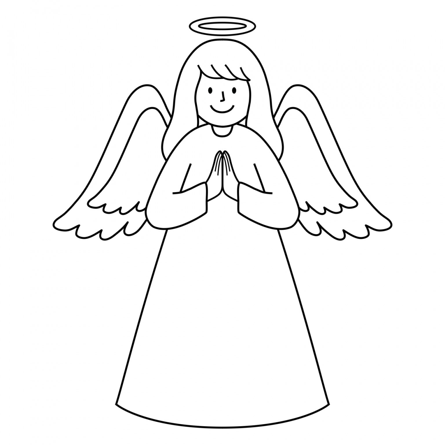 Cut Out Angel Template Printable Free FREE Printable HQ