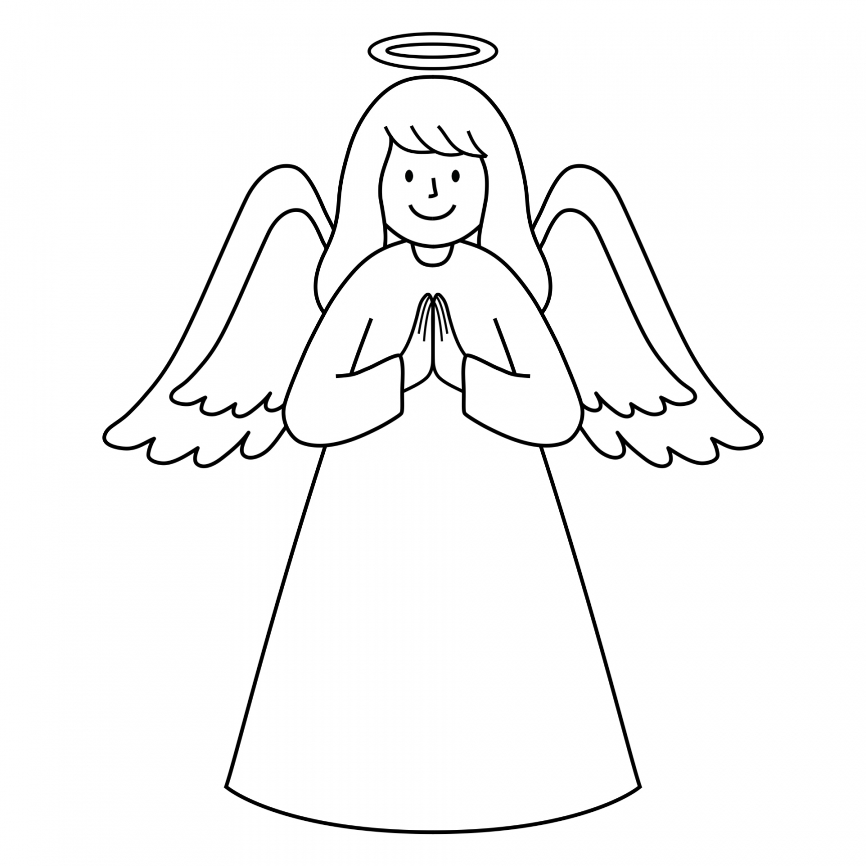 Cut Out Angel Template Printable Free FREE Printable HQ