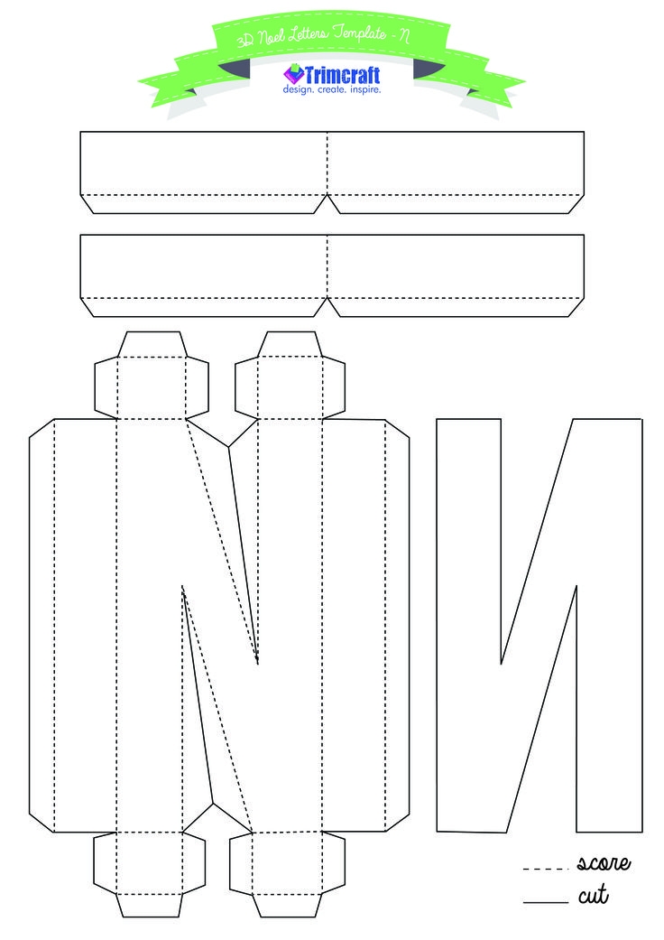 Cut Out Printable 3d Letters Template Printable Templates