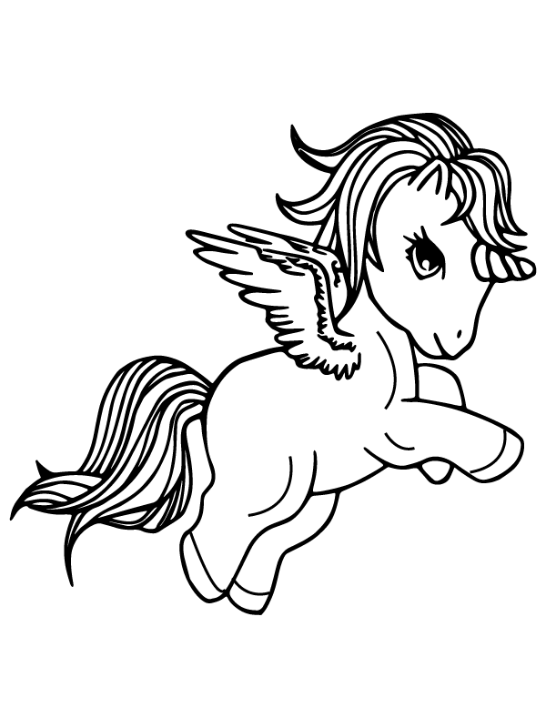 Alicorn Coloring Page