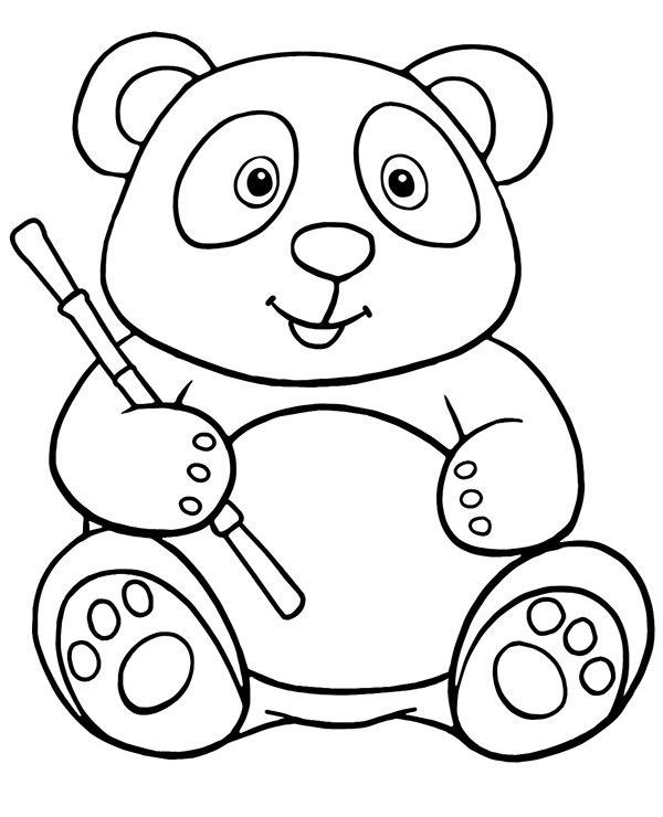 Cute And Creative Coloring Pages Panda Bears