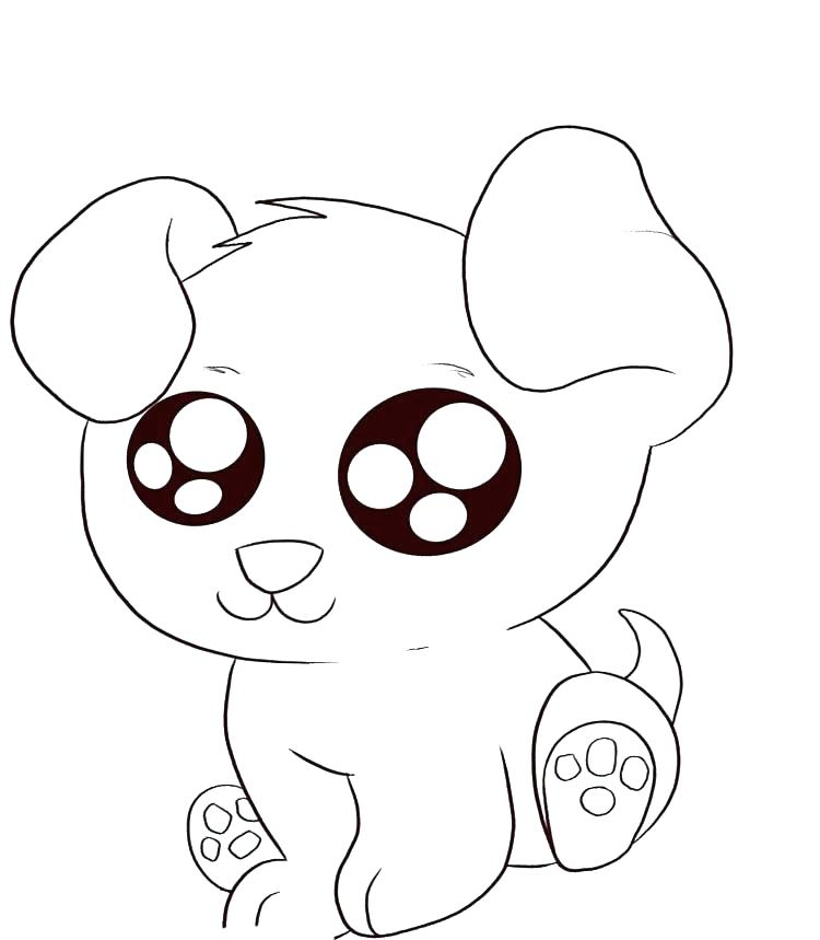 Cute Baby Puppy Coloring Pages At GetColorings Free Printable 