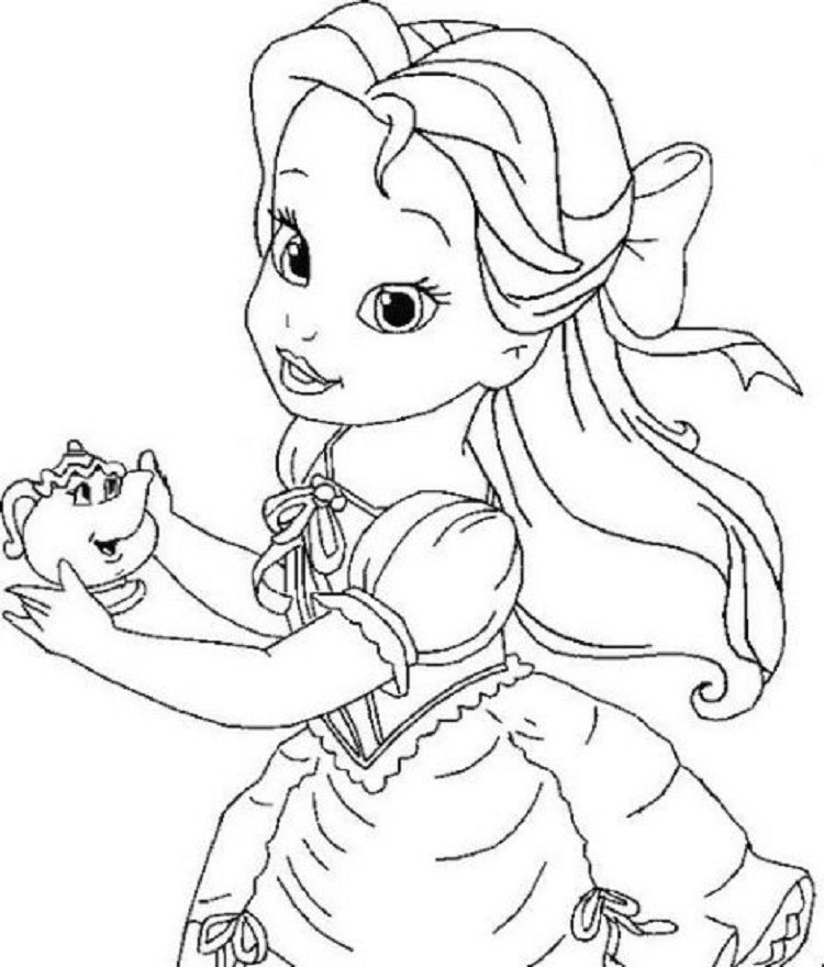 Coloring Page Belle