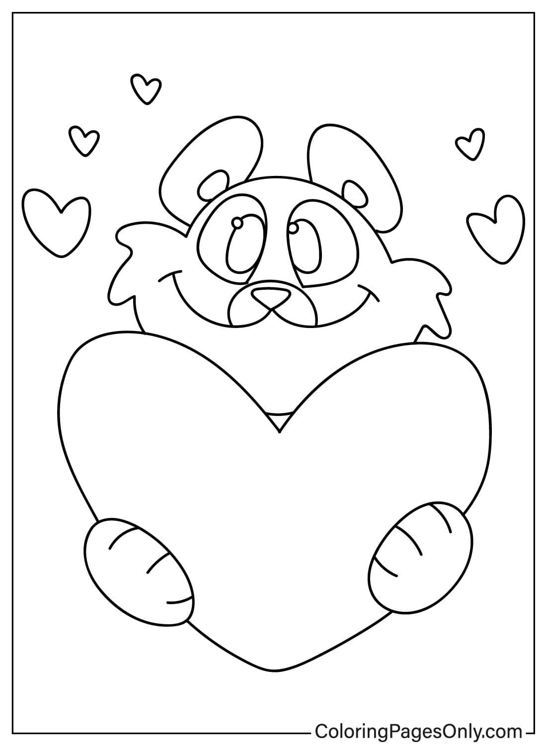 Cute Bobby BearHug Coloring Page Free Printable Coloring Pages