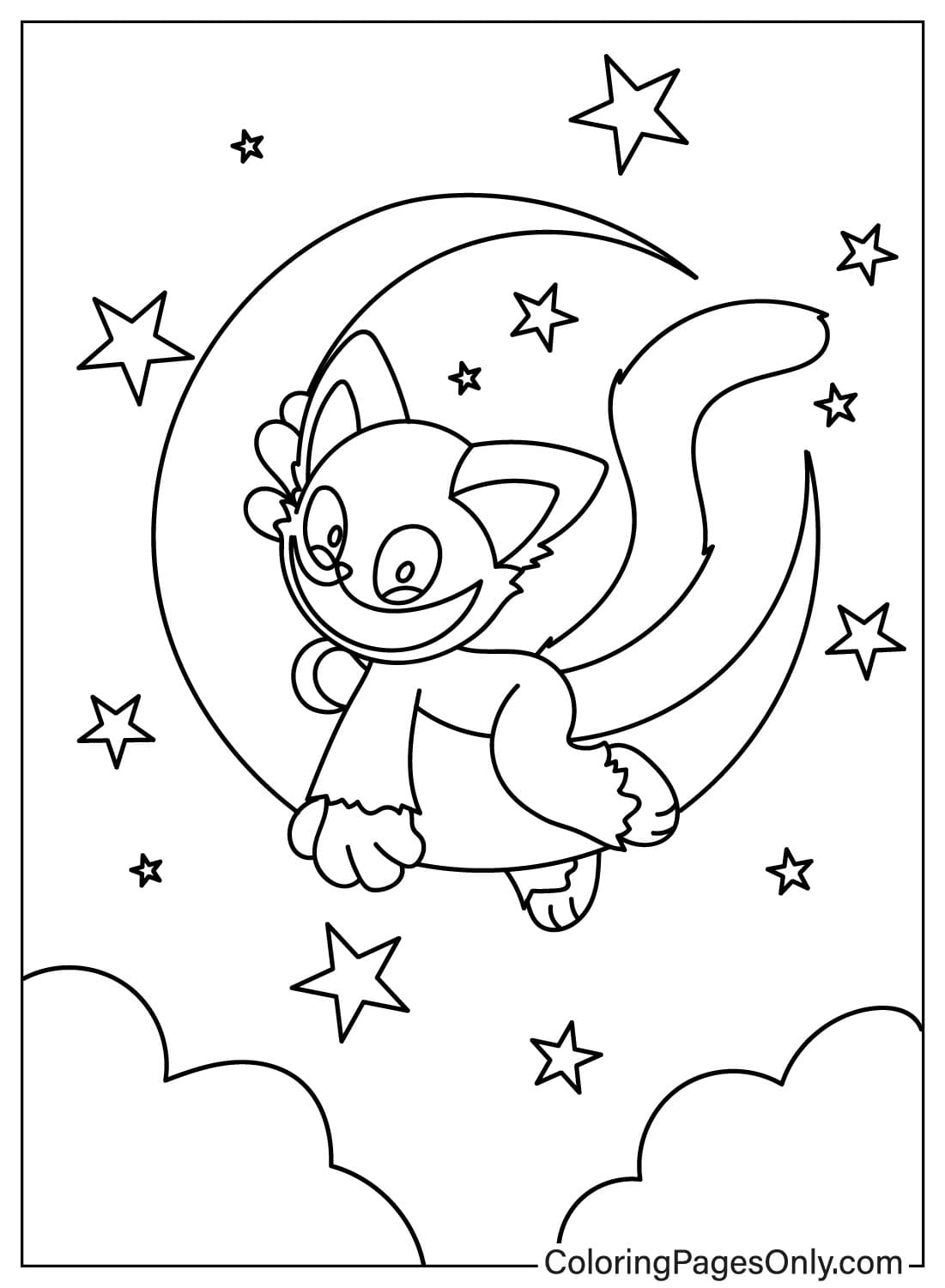 Cute CatNap Coloring Page Free Printable Coloring Pages