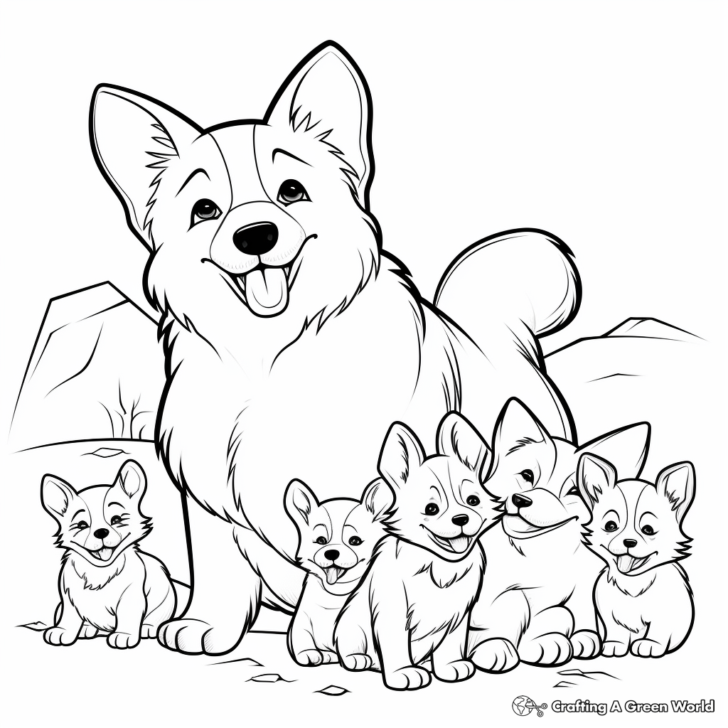 Cute Corgis Coloring Pages New Coloring Pages For Kids 42 OFF