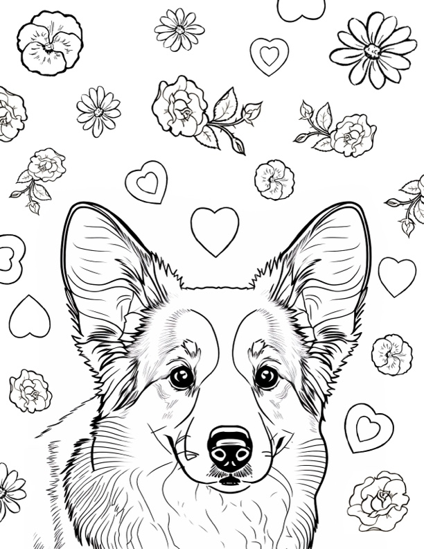 Cute Corgis Coloring Pages New Coloring Pages For Kids 48 OFF