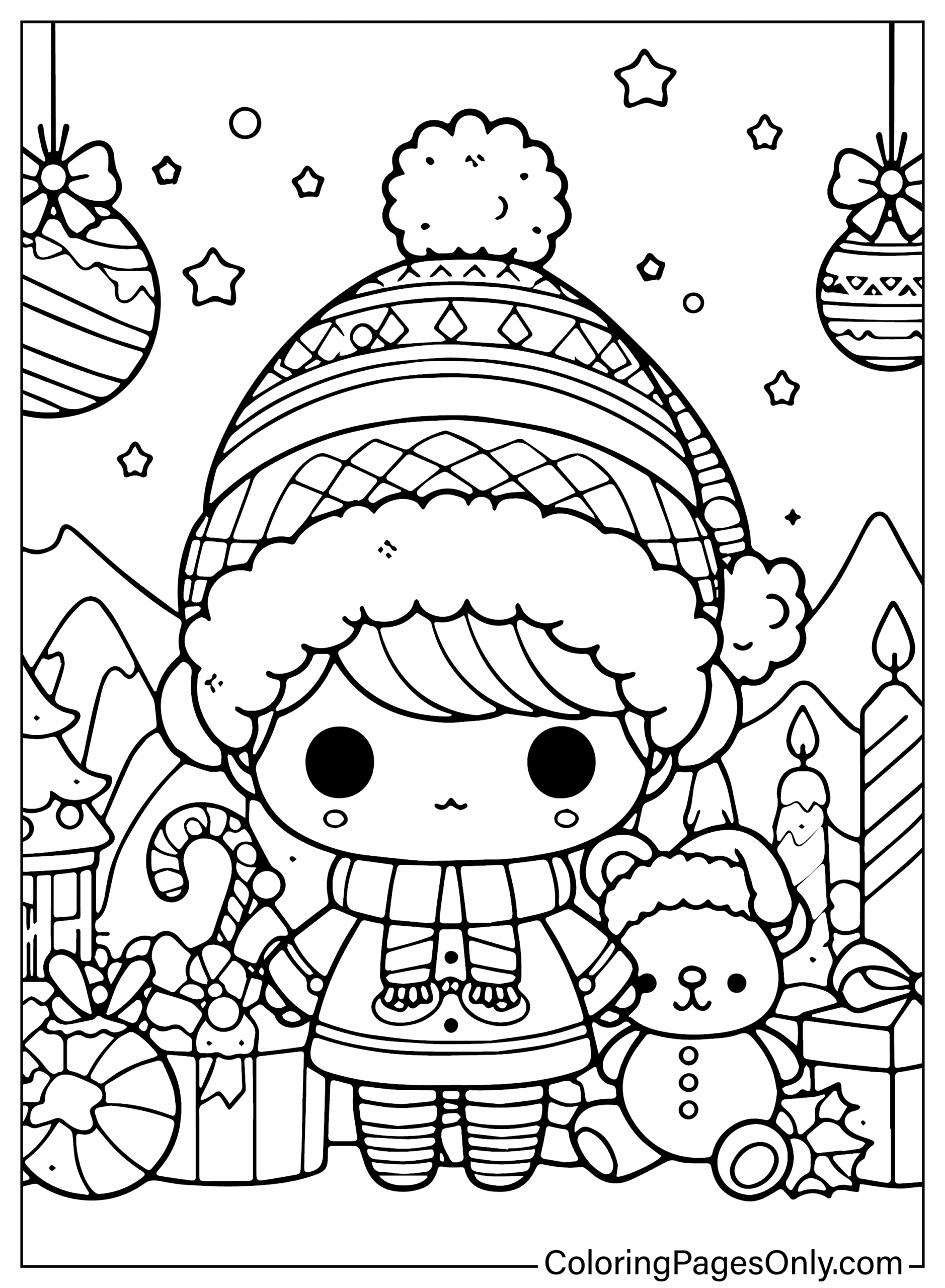 Christmas Cute Coloring Pages