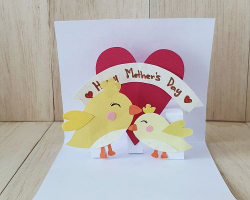 Cute Mother s Day Pop Up Card Easy Crafts For Kids