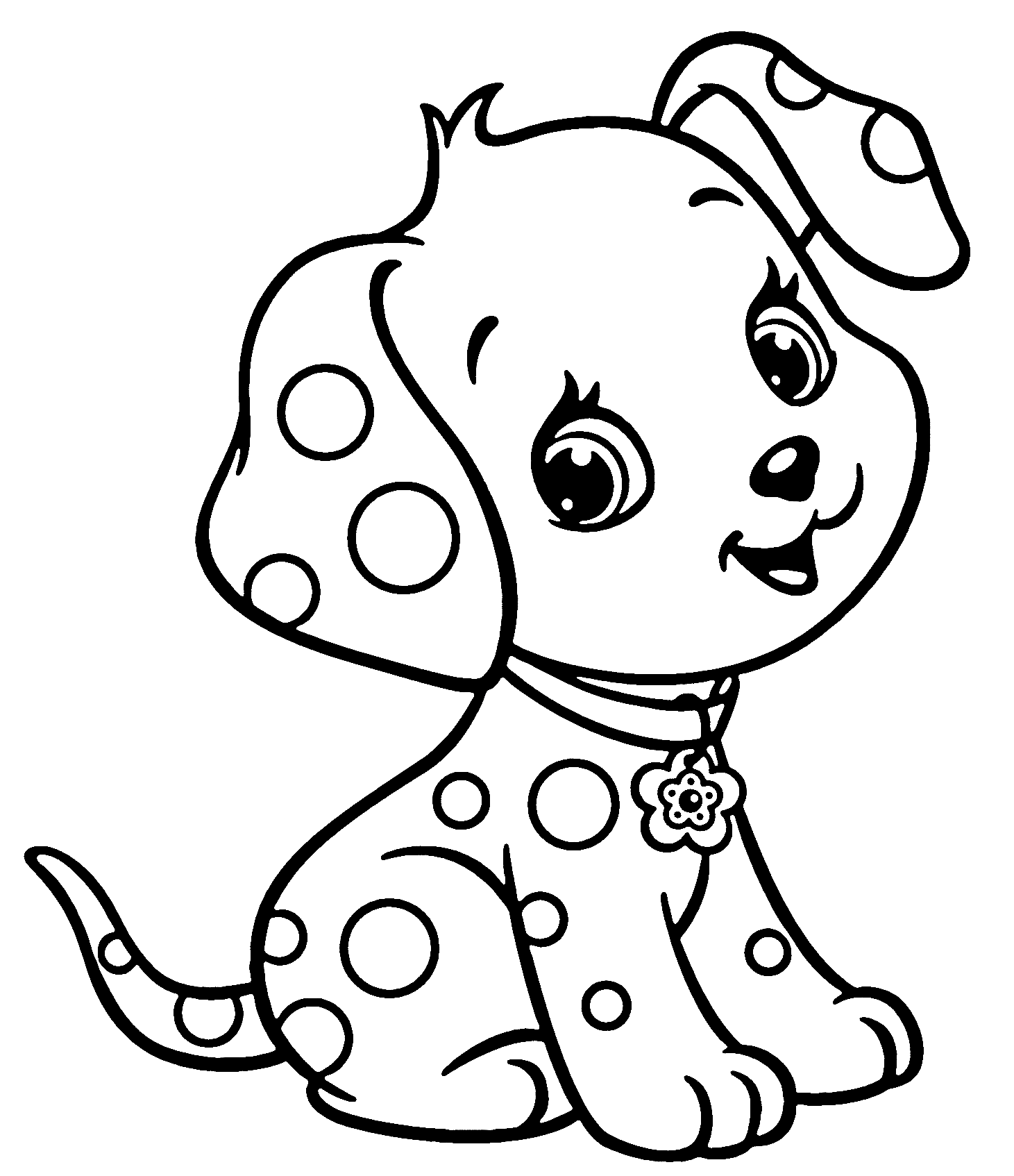 Coloring Pages Of A Cute Puppy