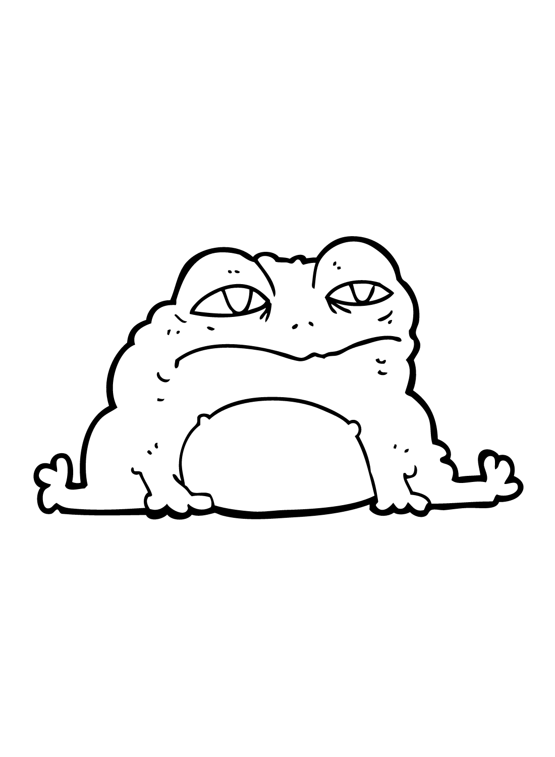 Cute Toad Coloring Page Free Printable Coloring Pages