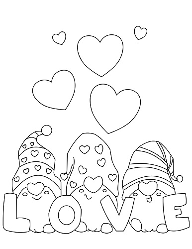 Valentine Printable Coloring Pages
