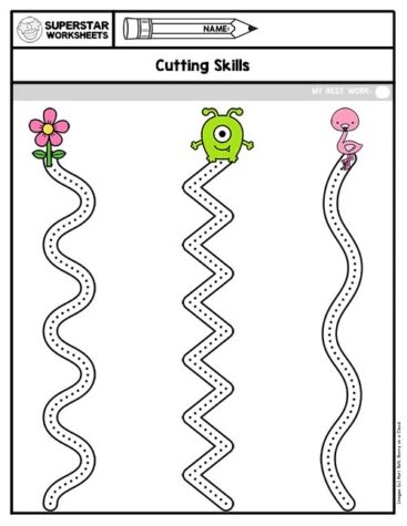 Cutting Practice Worksheets Superstar Worksheets