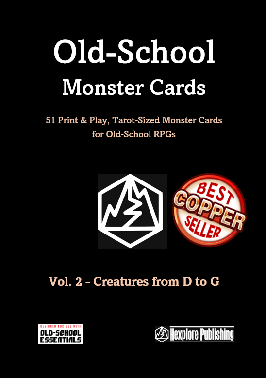 D D Monster Cards Challenge 3 Tokens Foldable Board Cards 