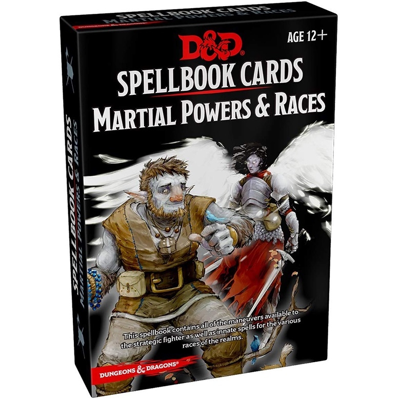 D D Spellbook Cards Martial Powers Races Mind Games