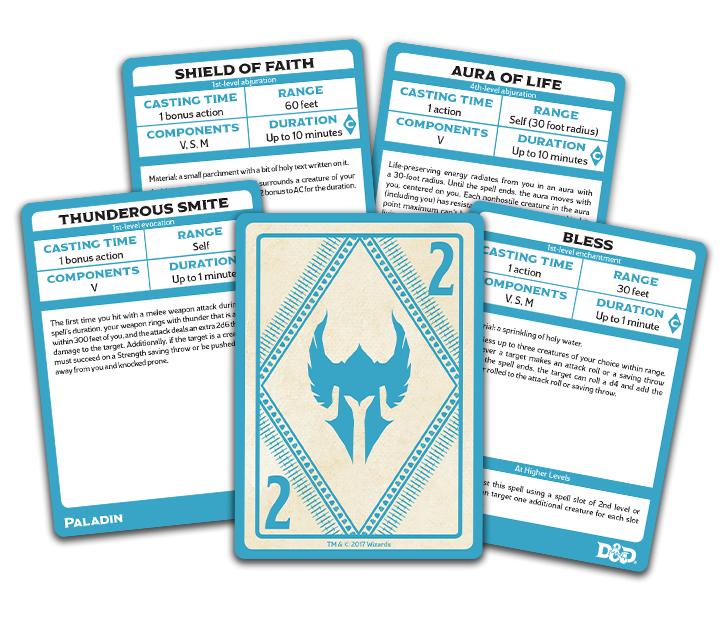 D D Spellbook Cards Paladin Simtasia