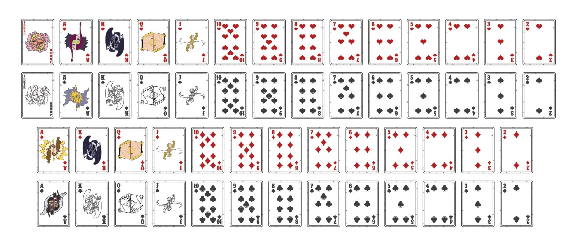 52 card deck cards printable