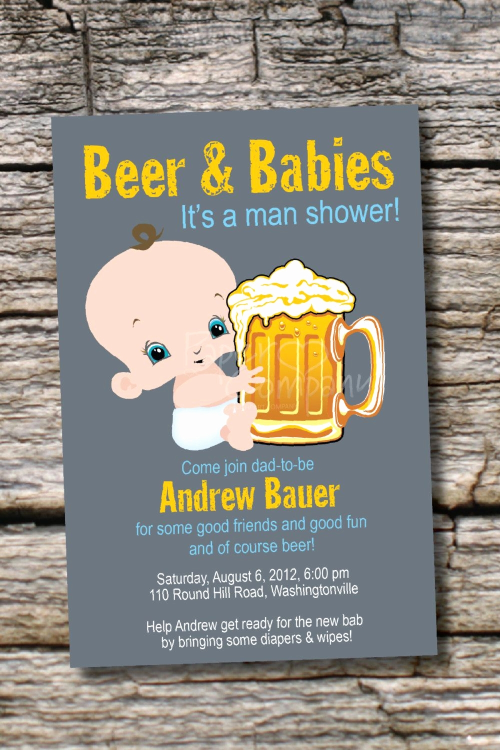 Diaper Party Invitation Template Inspirational Nappy Braai Invitation 