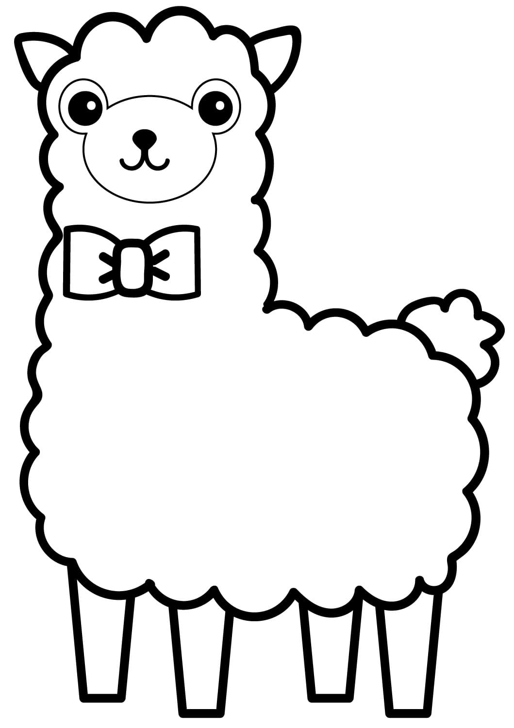 Dibujos De Llamas Para Colorear Y Alpacas Cartoon Coloring Pages The 