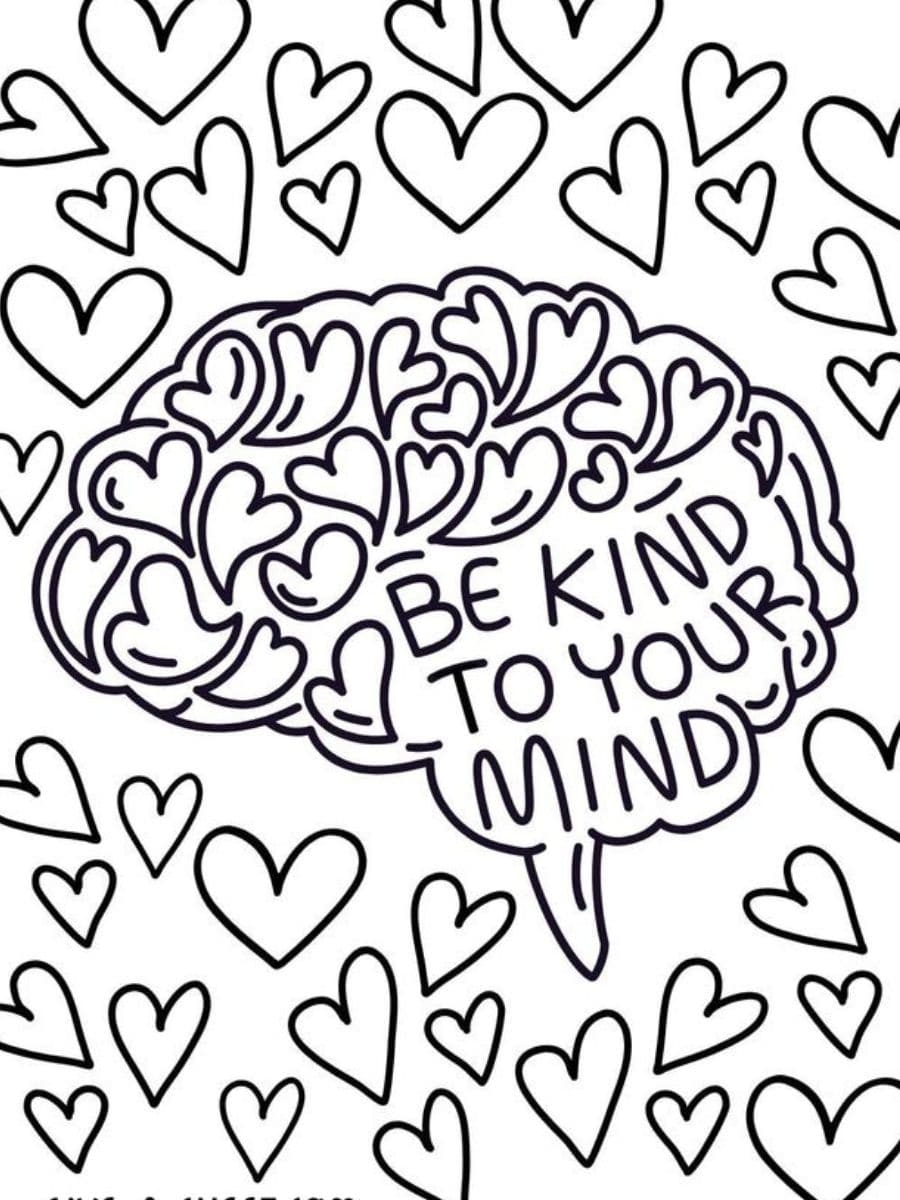 free mental health coloring pages pdf