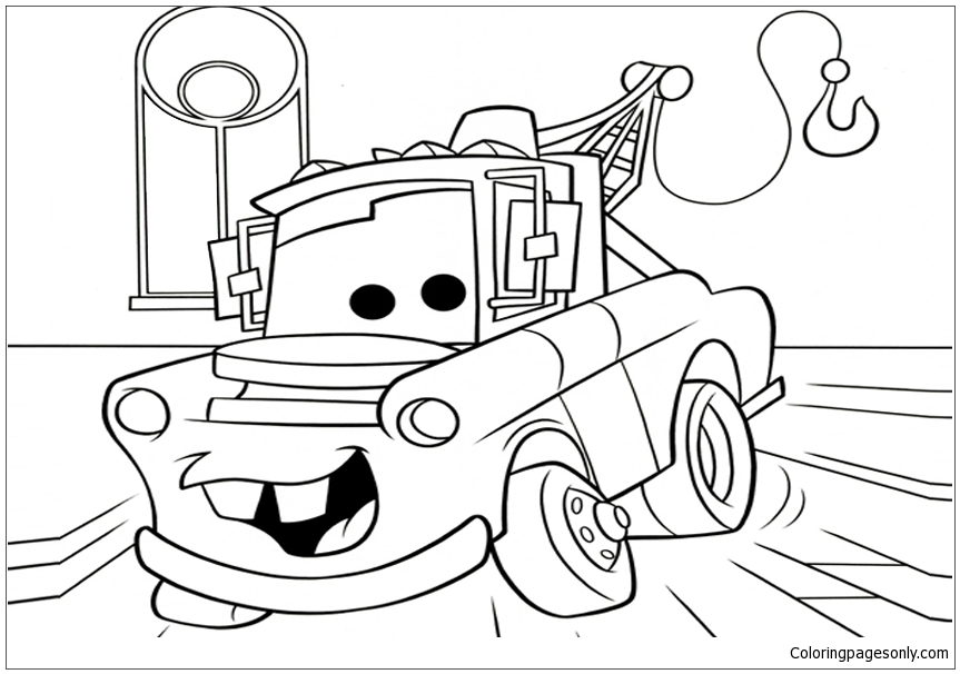 Disney Cars Movie Coloring Page Free Printable Coloring Pages