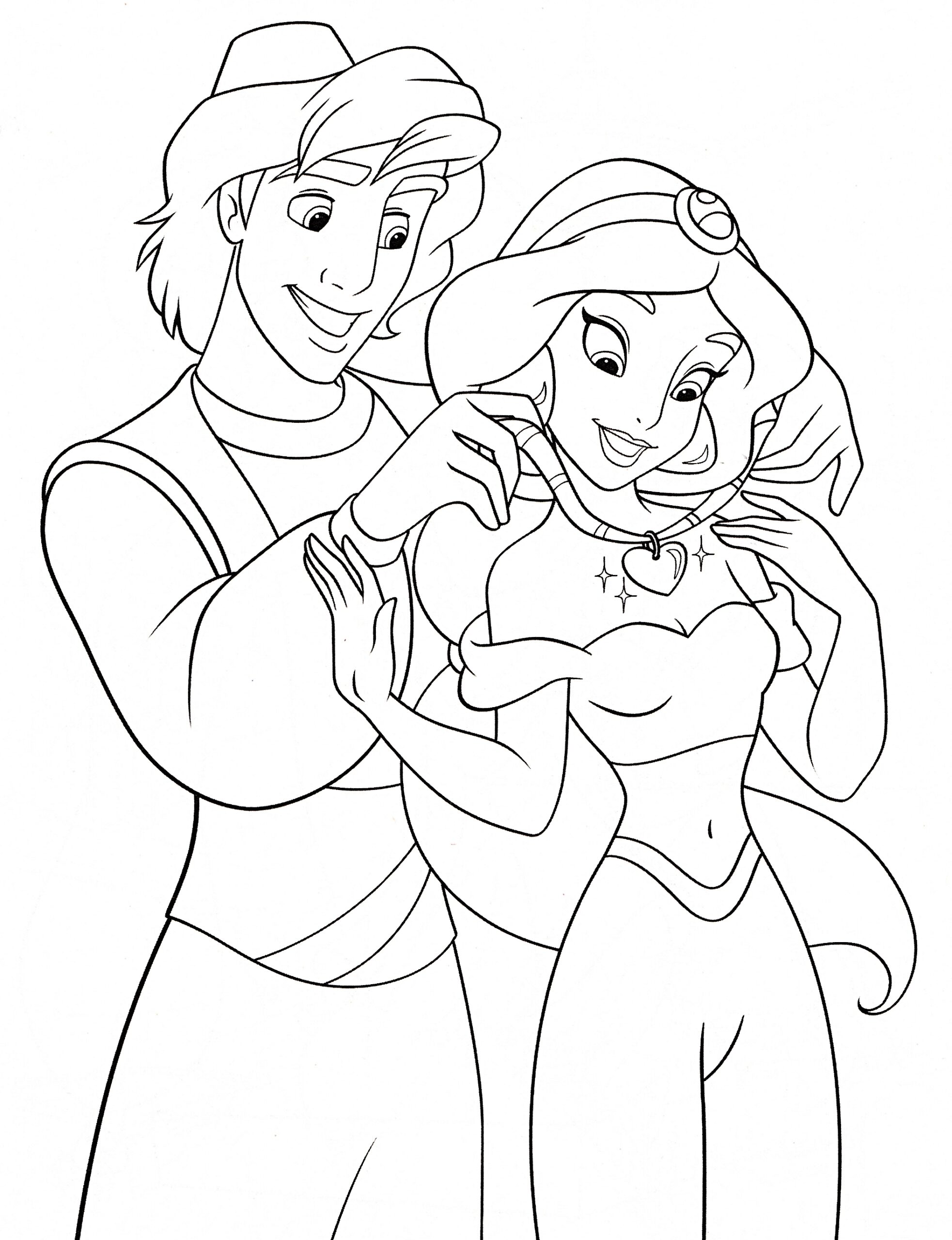 Disney Coloring Pages Aladdin At GetColorings Free Printable 