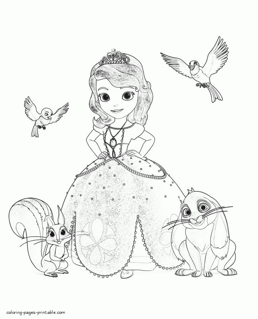 Sofia The Princess Coloring Pages