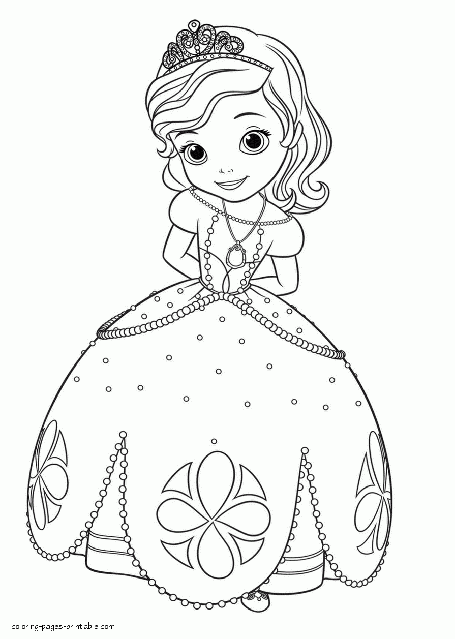 Disney Princess Sofia Coloring Pages