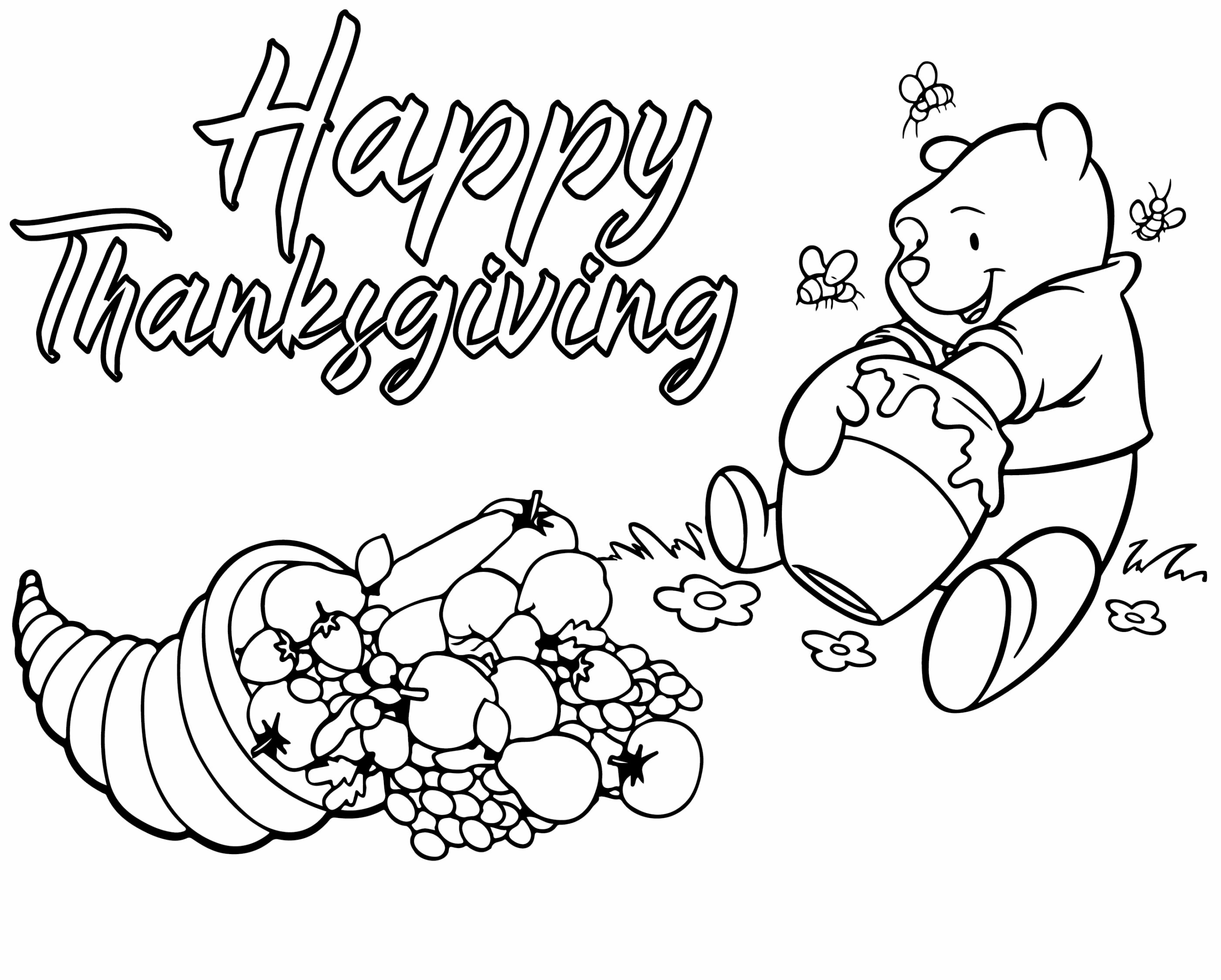 free thanksgiving coloring pages printable