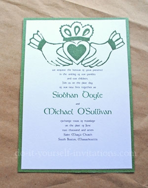 DIY Irish Wedding Invitations Make Your Own And Save